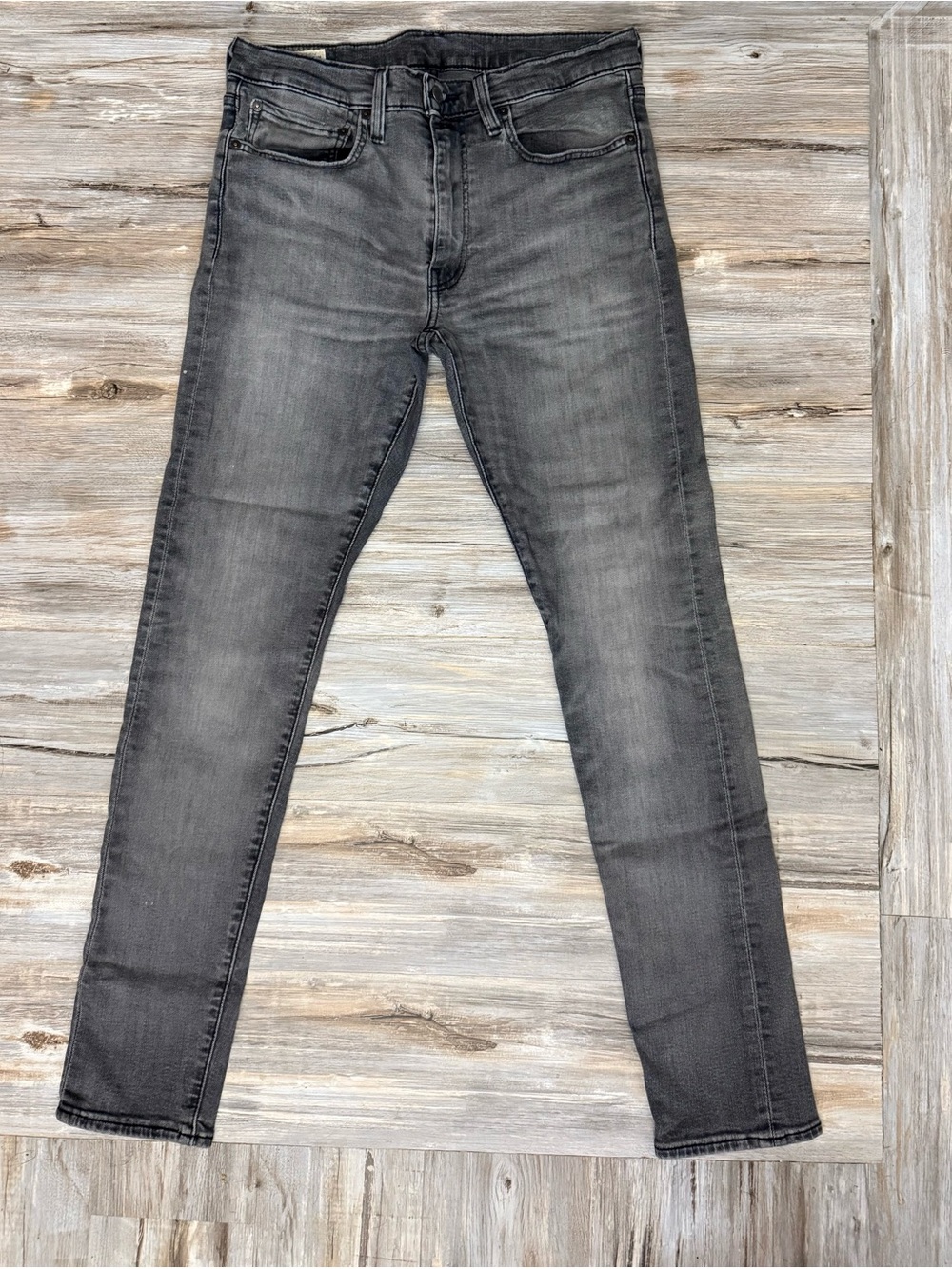 Levi’s Skinny Taper Premium Jeans Men’s 34x32 Gray Stretch